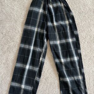 Black Plaid Pants